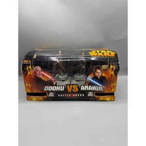 Star Wars ROTS Count Dooku vs Anakin Battle Arena Figure Set Fight revenge sith‎